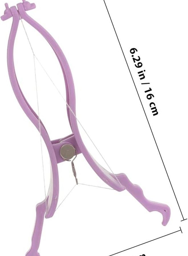Purple Facial Hair Remover for Women Manual Epilator Portable Travel Use Sensitive Skin - Image 2